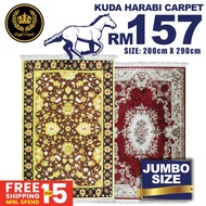 EKSKLUSIF KUDA HARABI CARPET / KARPET TERCANTIK / RUGS / KARPET TERMURAH / 100% ART SILK 🐎🐎200cm x 290cm-JUMBO SIZE_2