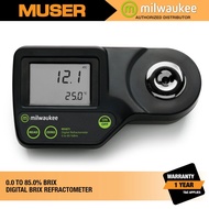 Milwaukee MA871 Digital Brix Refractometer // 0 to 85 percent BRIX range and +/- 0.2 percent accurac