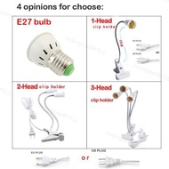 Full Spectrum sunlight flower plant Grow light phyto LED lamp desk Clip indoor veg growbox greenhous