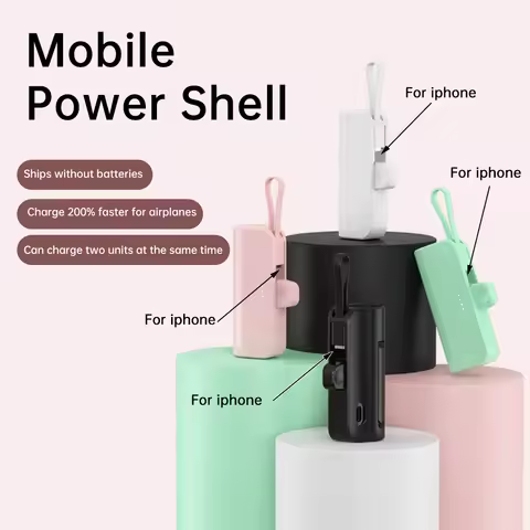 No Soldering 18650/21700 Battery DIY Case For Apple/Type-C 18650 Battery Case DIY Rechargeable Mobil