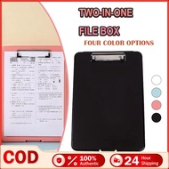 New File organizer A4 clipboard 2In1 Writting Board Dekstop File / Exam Paper Storage Origin School 