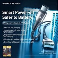 WEKOME WK DESIGN WDC 164 Cable USB 6A Braided Nylon Automatic Power Cut Off Smart Safety Micro USB C