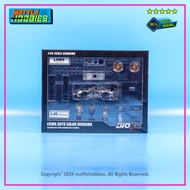 REPLIKA Inno Models Porsche 997 Chrome Diorama LBWK Diecast Miniature Replica Car 1:64