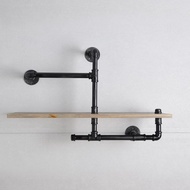 工業風水管多功置物架/吊衣桿壁掛/展示木書架/書櫃收納展示架