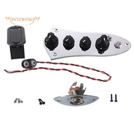 Universal 5 Jazz Bass Loaded Control Plate for 4/5 String Bass Guitar Accessories with 6.5mm Socket 