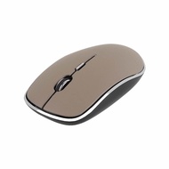 Coms 2.4Ghz Bluetooth 4.0 Dual Wireless Leather Style Silent Noiseless Mouse for Computers, Laptops