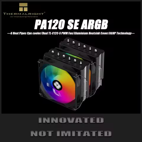 Thermalright PA 120 SE ARGB CPU Air Cooler GEN3 Anti-Gravity 6 Heat Pipe Twin Towers Support lLGA170