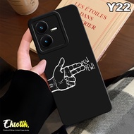Case Vivo Y22 - Casing Vivo Y22 - Eksotik - Motif Lucu Aesthetic - Kesing Vivo Y22 - Silikon Karet L
