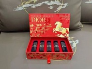 正品現貨❤️1件包順豐新品2026年最新款DIOR迪奧馬年藍金版唇膏口紅馬年限定限量版 [金馬呈祥]中小樣五件套禮盒➕配專櫃紙袋 1.5g*5支