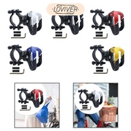 [Loviver] Motorcycle Hanger Hook Metal Bicycle for Poles 2cm to 4cm in Diameters Double