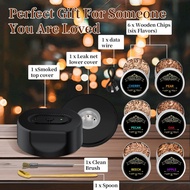 Electric Smoker Cocktail Whiskey Rechargeable Smoker Variety of Fragrant Wood Wine Sets