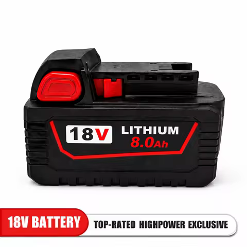 1/2/4 Pack 18V 8.0Ah High‑Output Lithium‑Ion Battery, Replacement for Milwaukee M18 48‑11‑1880 48‑11