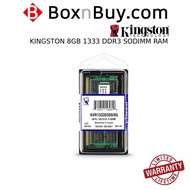 RAM KINGSTON 8GB 1333 DDR3 LAPTOP/ SODIMM (KVR1333D3S9/8G)