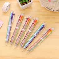 (1pc Or 6pcs) 6in1 Multicolor Ballpoint Pen 6 Colours Pen Colorful Journal Drawing Pen