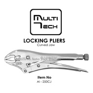Adachi Hand Tools Locking Plier Curved Jaw AI250CJ