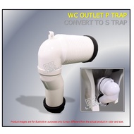 RVT - F 101 WC Outlet P trap  convert to S trap | Replacement part