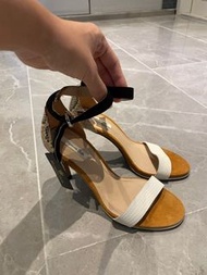 好靚，好易襯!100% brand new MASSIMO DUTTI heels with tags 露趾 高跟鞋 