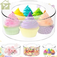 Acrylic Fillable Cake Stand Clear Cake Riser Cylinder Cupcake Stand Decorative Cake Display Round Cake Display Stand Reusable Cake Holder SHOPABC5577