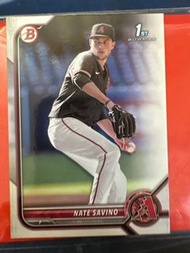 MLB 2022 Topps 1st Bowman Baseball Card - Arizona Diamondbacks 亞利桑那響尾蛇隊 投手Nate Savino 棒球卡 球員卡