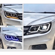 Volkswagen Tiguan 2009 2010 2011 2012 led projector headlamp headlight head lamp light DRL bodykit b