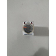 Omron Delay Timer Relay H3Y-2 30 minute Source 100vAC 5A Load Leg 8 Pins