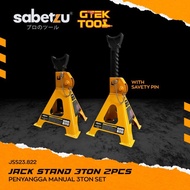 Sabetzu Jack Stand 3ton 2pcs Set 3 Ton Car Jack Stand 2 Pieces