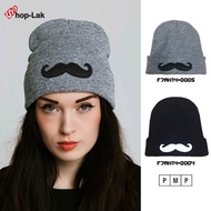 Fashionable Wool Hat Embroidered Mustache 2 Colors No. F7Ah14-0004