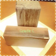 Yoga block wood grade C solid wood