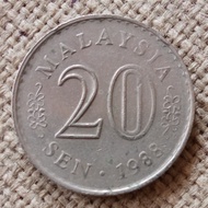 Koleksi Koin Malaysia 20 Sen thn 1988