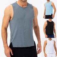 Men's Summer Fitness loose Running Vest Quick Dry Breathable Gym Workout Vest Muscle Athletic Shirt 