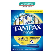TAMPAX Pearl Plastic Regular Absorbency Unscented Tampons 18s
