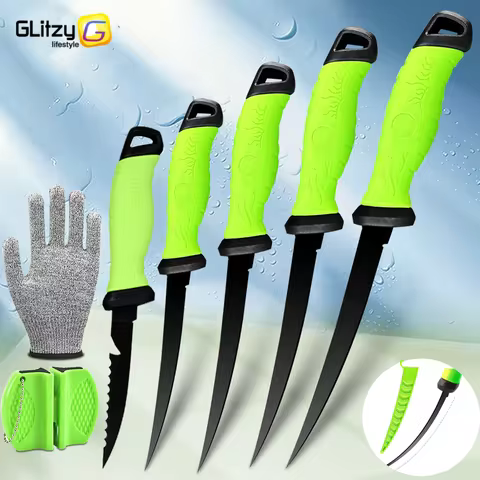 Fishing Knife Fillet Boning Knife for Fish 5 6 7 8 9 Inch Sashimi Knife Kitchen Non-stick Scraping F