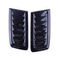 1 Pair Engine Bonnet Hood Air Vent Cover Trim Black Carbon Fiber Style ABS Fit for BMW E60 E90 E91 E
