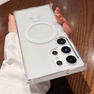 S25Ultra Case Magnetic Wireless Charging For SAMSUNG Galaxy S25 S25Plus S25Ultra S24Ultra S23Ultra S