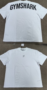 original new Gymshark Power T-shirt Fitness Short Sleeve Loose Version Stretch Cotton Fiber T-shirt 