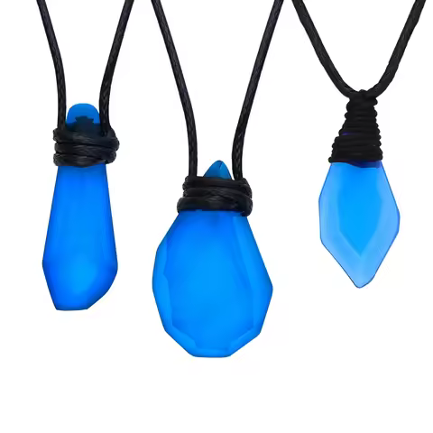 Tv Series H2o Pendant Fashion Resin Moonstone Necklace Just Add Water Season 3 Blue Stone Mako Merma