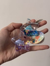 YELL 水族館 海洋生物 星型水晶球 吊飾