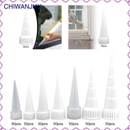 [chiwanji4x] 50x Caulking Nozzles Finisher Tools, Easy to Use, Versatile Caulk Caulk Nozzles for Wal