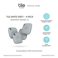 [STRAP] ~Best Quality [Trend] LIMITED - Tile Mate Grey - 4 Pack - Bluetooth Tracker Smart Tracker/