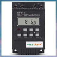 (XCTS) TM616 30AMP 4PINS Programmable Timer Din Rail Mount Timer Switch Digital Timer 110V Ac Progra