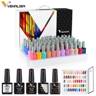 1 set 60 Warna Kutek Gel Polish VIP 2 / Gel Nail Polish 7.5ml Venalisa / Kutek UV Gel Venalisa