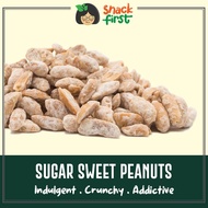SnackFirst Sugar Sweet Peanuts 200g/1kg -  Crunchy addictive Nuts Snacks