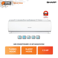 Sharp R32 Non-Inverter Air Conditioner 1.5 HP AHA12WCD2 AUA12WCD2 3 Star Rating Auto &amp; 3-Step Fan Speed Setting Aircond Penghawa Dingin