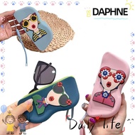 DAPHNE Glasses Bag, Silicone Multifunctional Small Items Bags, Dustproof Waterproof Cosmetic Bags
