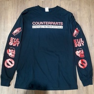 Long Sleeve COUNTERPARTS eulogy / band t-shirt /hardcore music t-shirt /bootleg