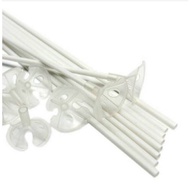 Glinkshop White Balloon Stem Balloon Stick Balloon Cup Balloon Handle Support Stick Balloon Stick an
