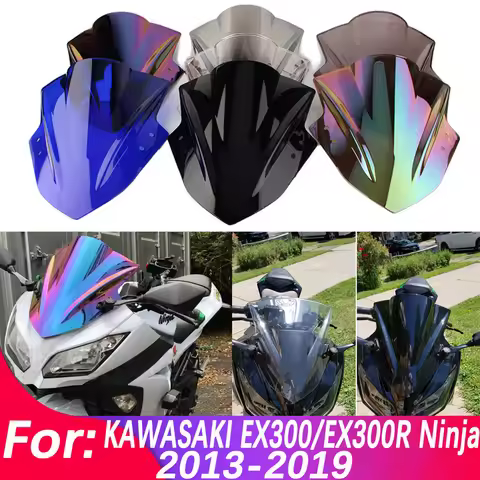 Windshield For Kawasaki Ninja 300 EX300R EX 300R 2013-2019 Double Bubble WindScreen Motorcycle Acces