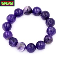 Purple stone bracelet, from 12mm to 16mm, bead bracelet