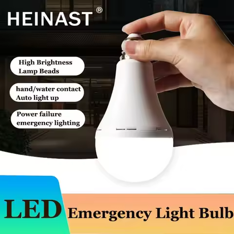 E27 Rechargeable Emergency Light Bulb 7W/9W/12W/15W LED Bulb Lighting AC220V Power Outage Emergency 