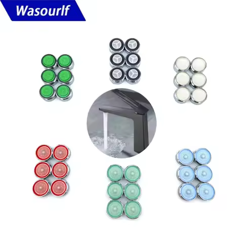 Wasourlf 6PCS Water Saving Faucet Aerator M24 Male Thread 2L 3L 4L Kitchen Tap Replacement Accessori